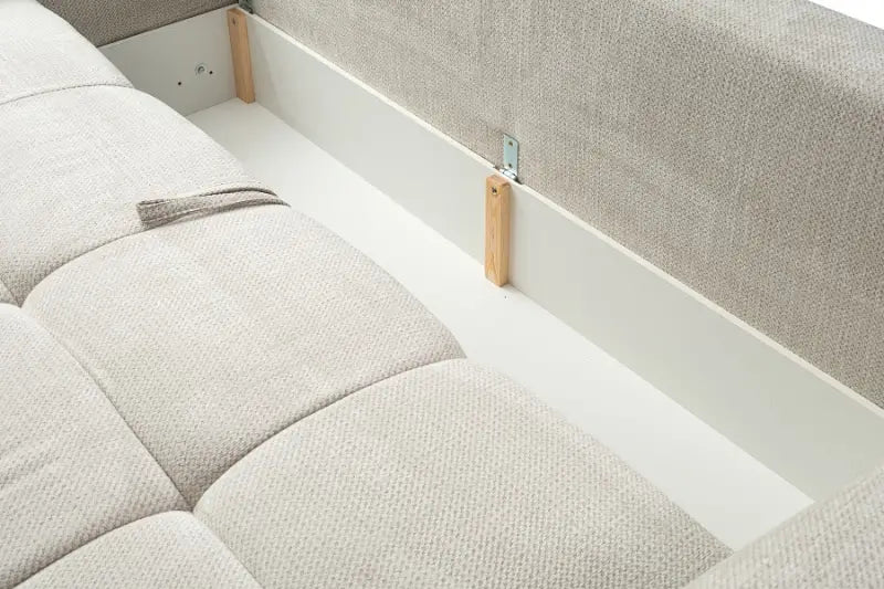 Canapea extensibila TAREMI cu lada pentru depozitare; personalizabila 248x104cm