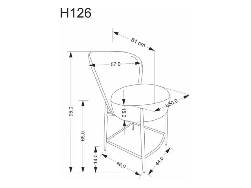 Scaun pentru bar beige H126