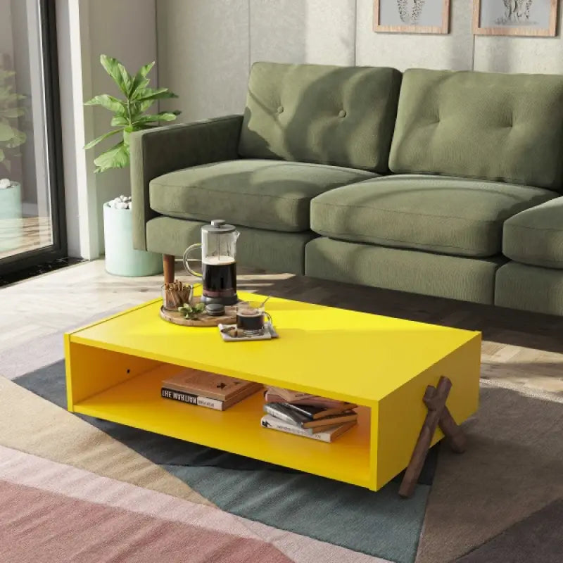 Masuta de cafea; Kipp; Walnut-Yellow