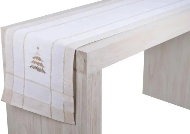 Broderie pentru masa cu brat auriu 40x140cm