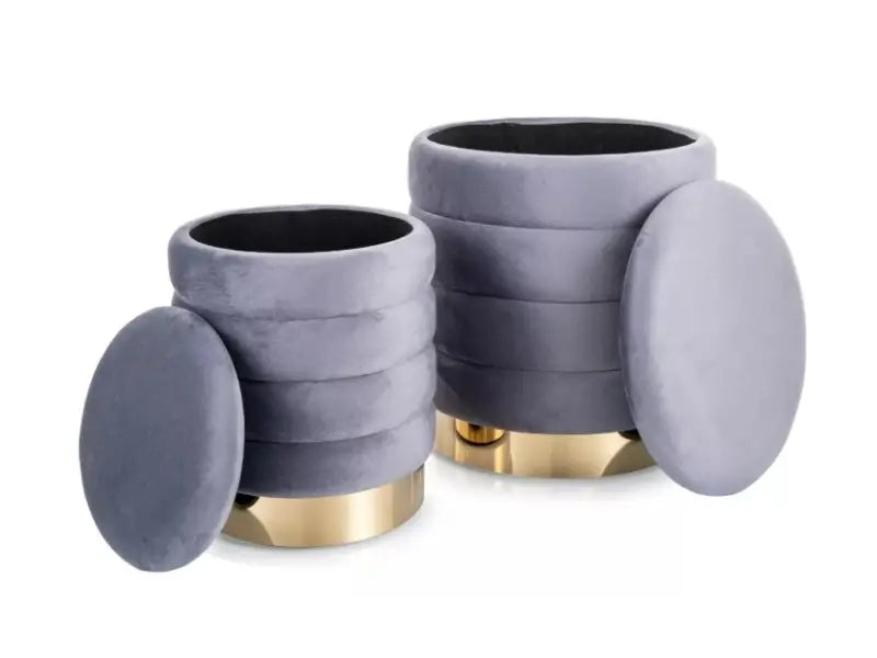 Set 2 tabureti BRITTA VELVET