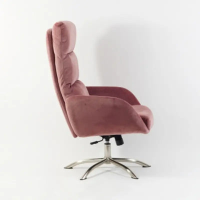 Fotoliu cu taburet pink MONROE VELVET