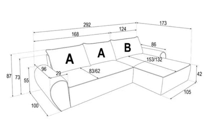 Coltar extensibil PALMO cu lada pentru depozitare; reversibil; personalizabil