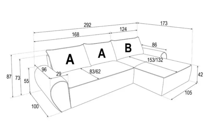 Coltar extensibil PALMO cu lada pentru depozitare; reversibil; personalizabil