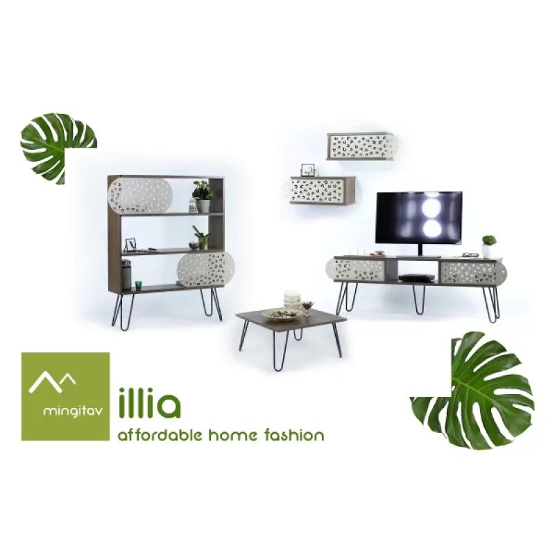 Comoda TV Illia Nr.3; Walnut-Black