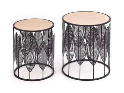 Set 2 masute FOLLA BLACK