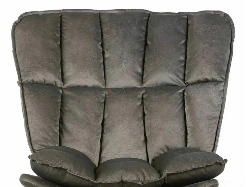 Fotoliu grey VESTA VELVET