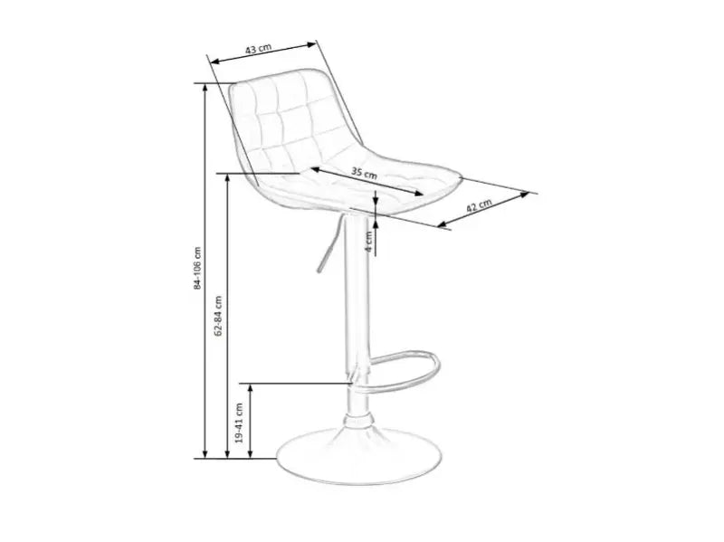 Scaun pentru bar cinnamon H95