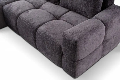 Coltar extensibil TAREMI MINI cu lada pentru depozitare; personalizabil 267x175cm