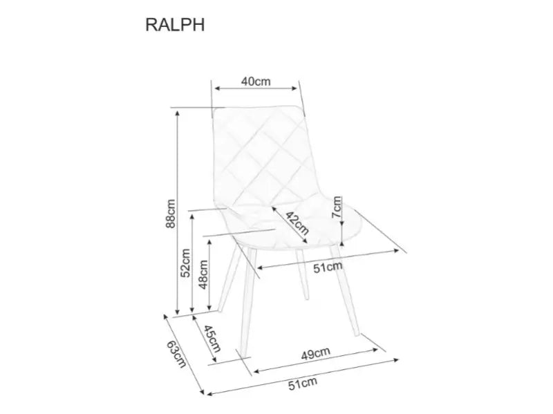 Scaun olive RALPH VELVET