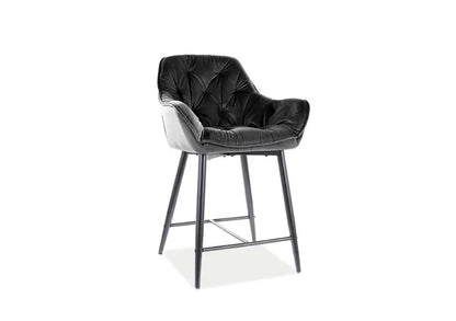 Scaun pentru bar black CHERRY H-2 VELVET