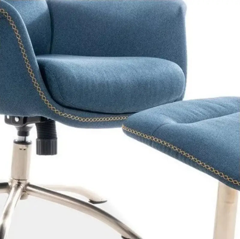 Fotoliu cu taburet denim REGAN