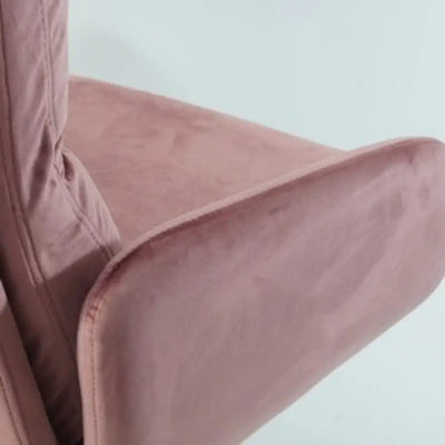 Fotoliu cu taburet pink MONROE VELVET