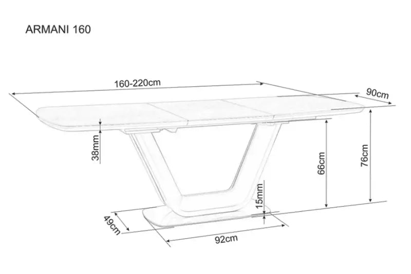 Masa extensibila ARMANI CERAMIC