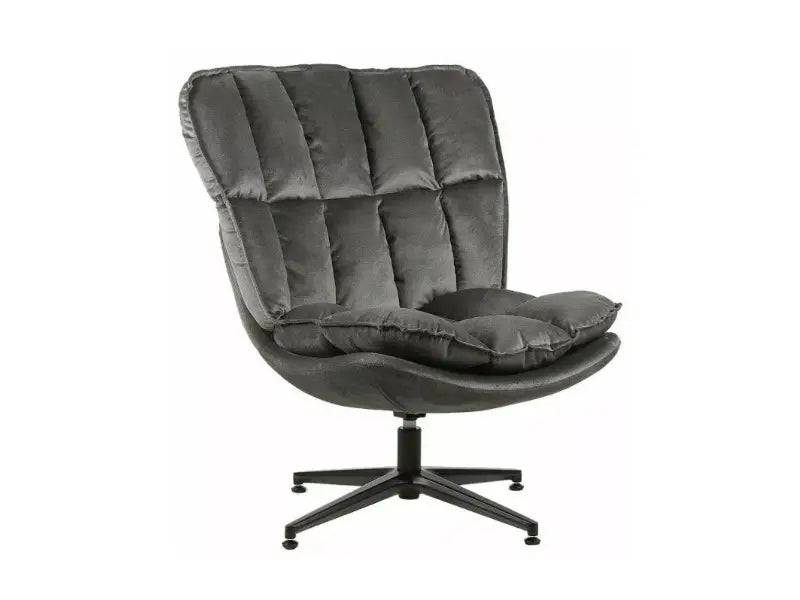 Fotoliu grey VESTA VELVET