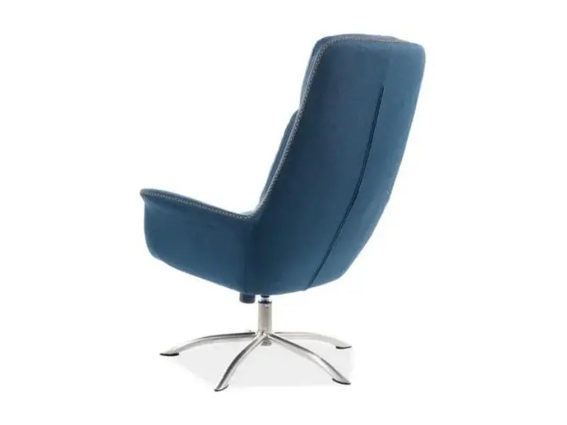 Fotoliu cu taburet denim REGAN