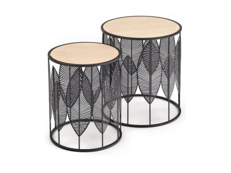 Set 2 masute FOLLA BLACK