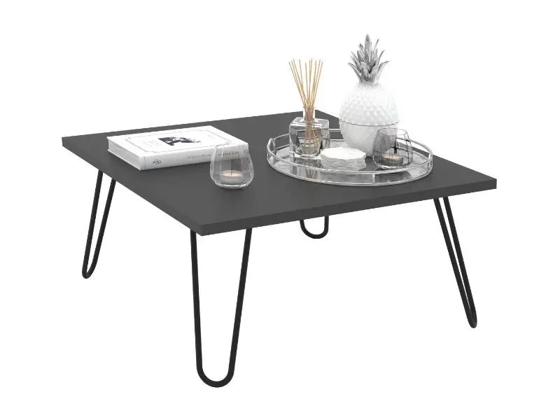 Masuta de cafea; Illia Coffee Table; Anthracite-Black
