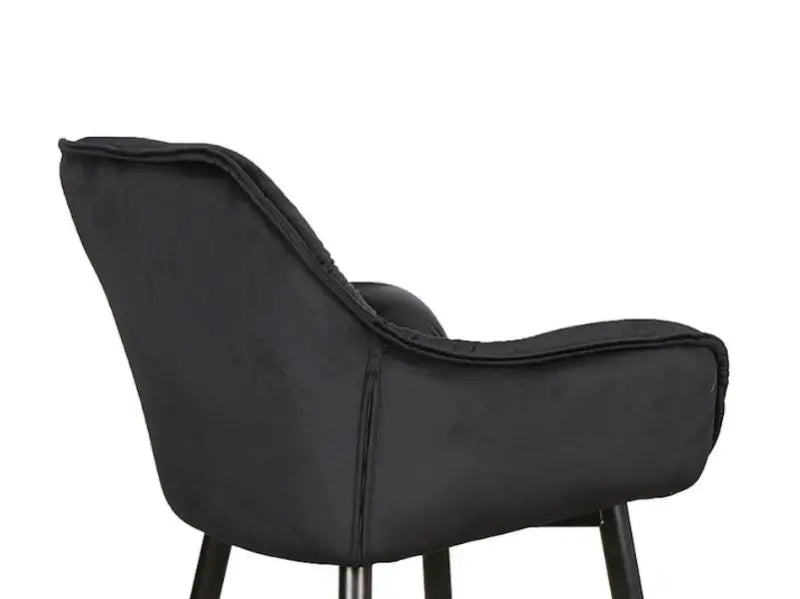 Scaun pentru bar black CHERRY H-2 VELVET