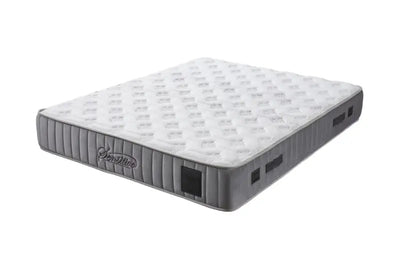 Pat tapitat gri cu somiera; spatiu pentru depozitare si saltea (180x200cm) SENSIVITIVE