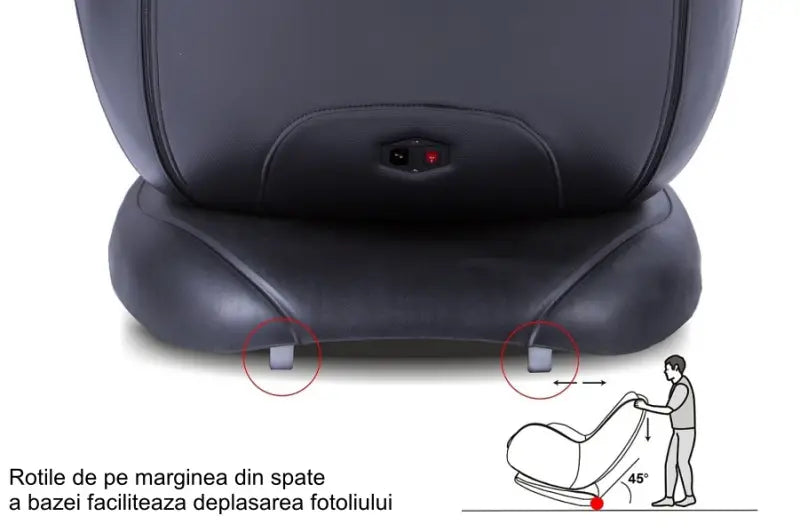 Fotoliu cu mecanism de masaj BUGATTI GREY