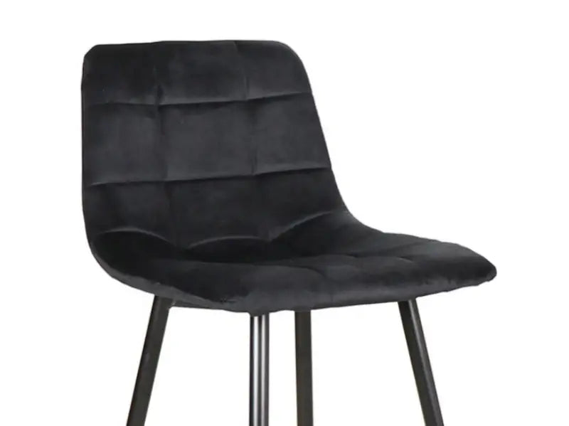 Scaun pentru bar black MILA H-2 VELVET