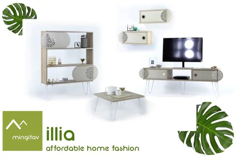 Comoda TV Ilia Nr.2; Oak-White