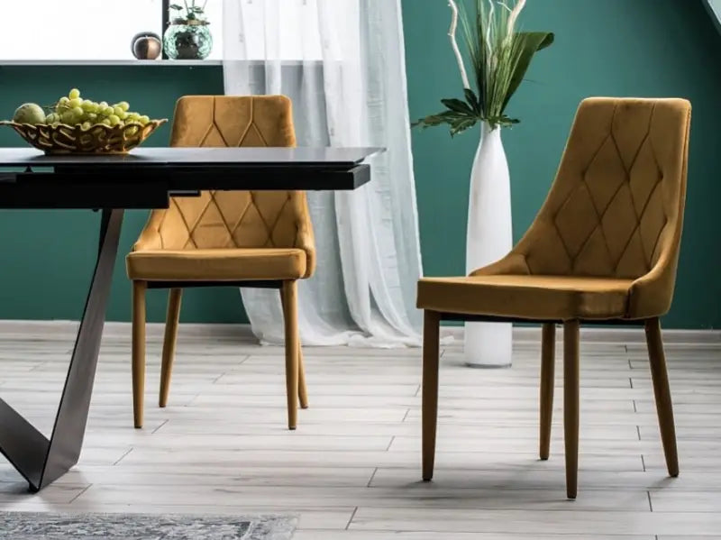 Scaun mustar TRIX VELVET